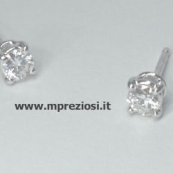 Orecchini diamanti e oro bianco 0,40 pt c.a