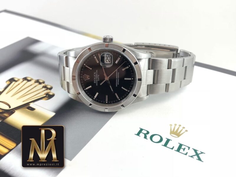 Rolex date- 5210 nero milano