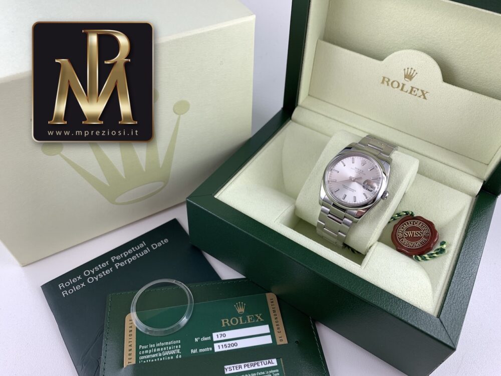 Rolex date 115200 argentè mp preziosi orologi segrate1