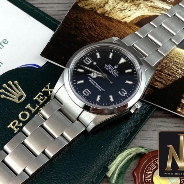 Rolex explorer 114270 36mm B&P mpreziosi orologi segrate1