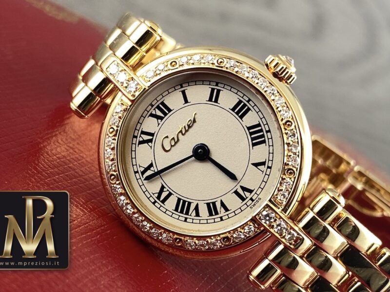 Cartier panthere vendome 8057916 18kt factory diamonds mpreziosi orologi