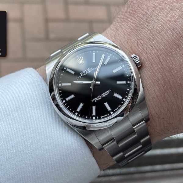 Rolex Oyster perpetual 39mm 114300 on wrist